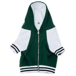 Frenchie Dog Hoodie - Emerald City Varsity -Bandana Buddy Shop DSC 5596