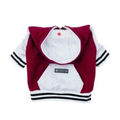 Frenchie Dog Hoodie - Ruby Varsity -Bandana Buddy Shop DSC 5605