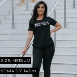 Frenchie Women's Tee - Black -Bandana Buddy Shop Frenchie Bulldog Womens T Shirt Medium