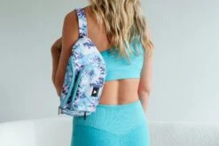 Frenchie Fanny Pack - Tie Dye -Bandana Buddy Shop Frenchie Bulldog frenchie best harness for french bulldog fanny pack poo bag marble tie dye leo bad to the bone pink palms 027