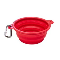 Frenchie Travel Bowl 25 Frenchie Travel Bowl -Bandana Buddy Shop Frenchie Bulldog frenchie best travel bowl pop up collapsible dog food treat accessories convenient red pink white brown black Travel Bowls 005