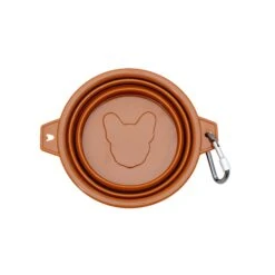 Frenchie Travel Bowl 34 Frenchie Travel Bowl -Bandana Buddy Shop Frenchie Bulldog frenchie best travel bowl pop up collapsible dog food treat accessories convenient red pink white brown black Travel Bowls 007