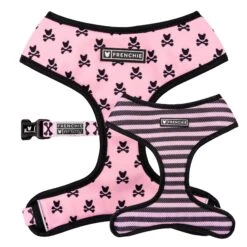 Frenchie Duo Reversible Harness - Pink Bad To The Bone