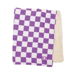 Frenchie Blanket - LA Purple Checkered -Bandana Buddy Shop Orchidproduct156