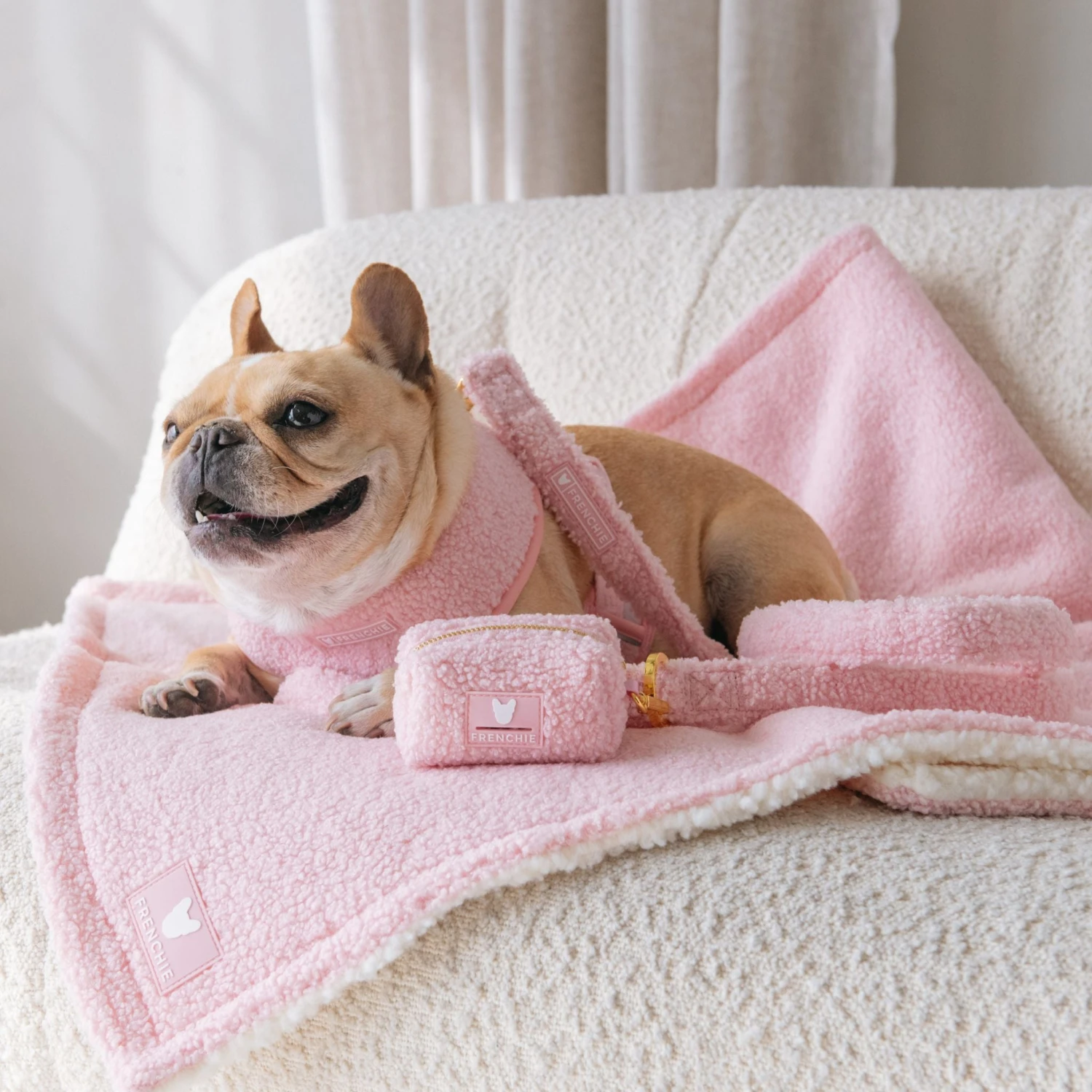 Frenchie Duo Reversible Harness - Teddy Pink 9 Frenchie Duo Reversible Harness - Teddy Pink - Image 7