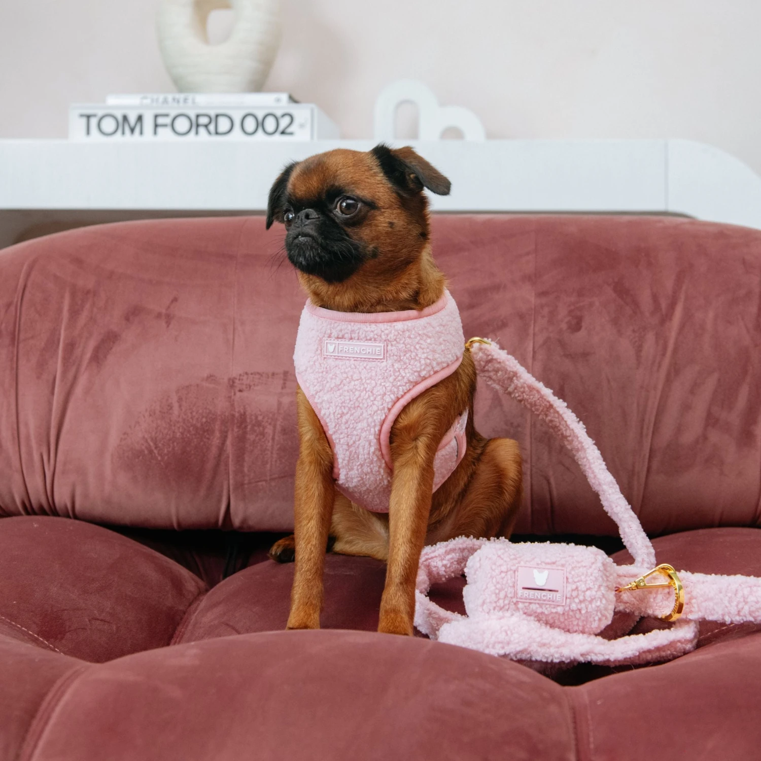 Frenchie Duo Reversible Harness - Teddy Pink 5 Frenchie Duo Reversible Harness - Teddy Pink - Image 3