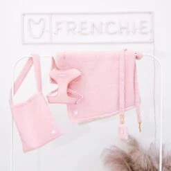 Frenchie Comfort Leash - Teddy Pink -Bandana Buddy Shop Teddy Pink 32 175b9ba5 284b 4bce 89c6 baaa6bf1da19