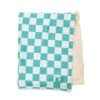 Frenchie Blanket - Aqua Checkered -Bandana Buddy Shop aquaproduct156