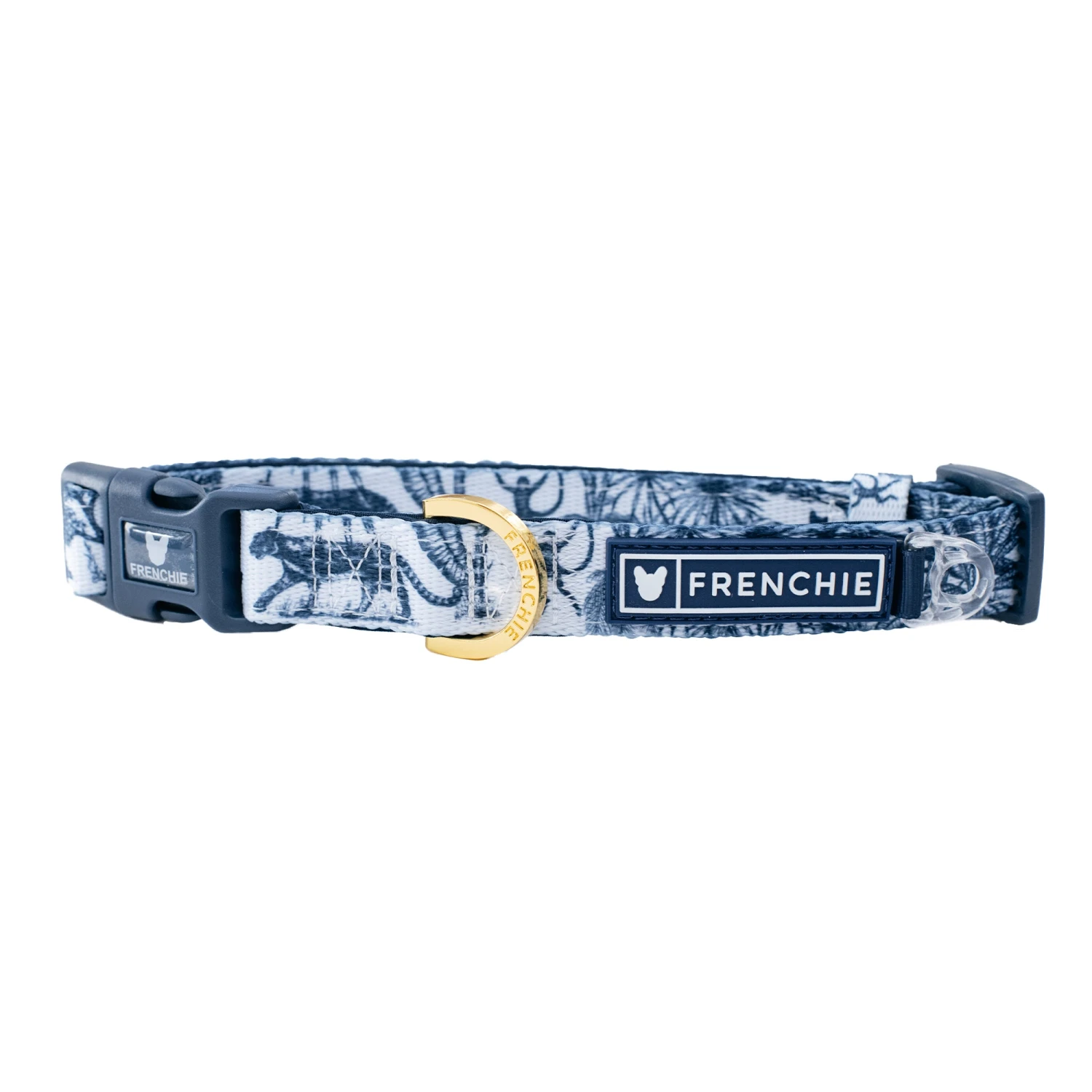 Frenchie Comfort Collar - Toile- Blue 3 Frenchie Comfort Collar - Toile- Blue
