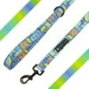 Frenchie Comfort Leash - Waikiki -Bandana Buddy Shop frenchie bulldog comfort leash waikiki