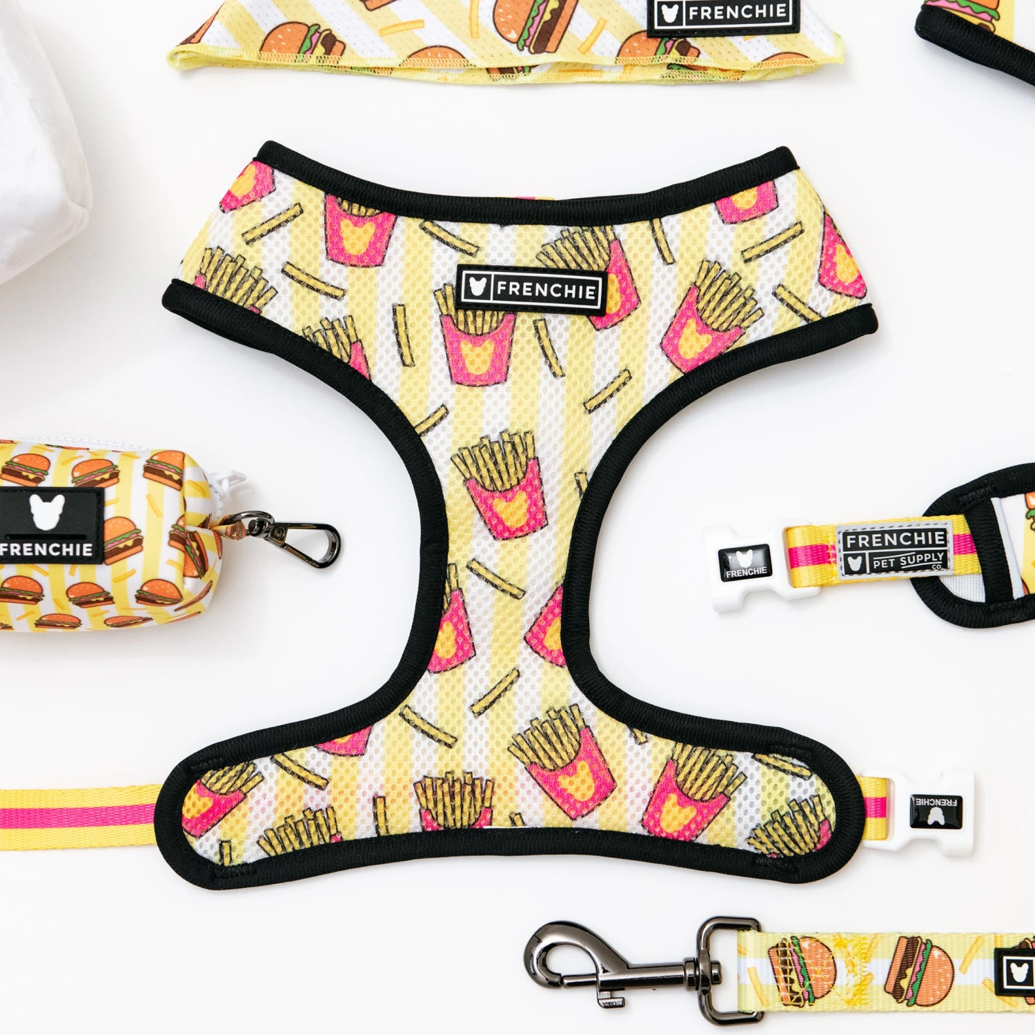 Frenchie Duo Reversible Harness - Burger N Fries 12 Frenchie Duo Reversible Harness - Burger N Fries - Image 10