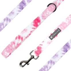 Frenchie Comfort Leash - Pink Tie Dye