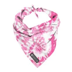 Frenchie Cooling Bandana - Pink Tie Dye