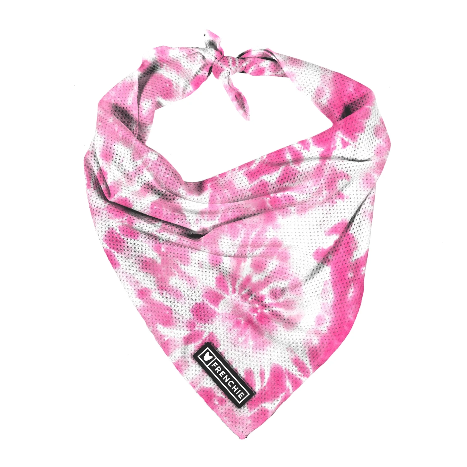 Frenchie Cooling Bandana - Pink Tie Dye 3 Frenchie Cooling Bandana - Pink Tie Dye