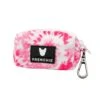 Frenchie Poo Bag Holder - Pink Tie Dye -Bandana Buddy Shop frenchie poo bag holder pink tie dye