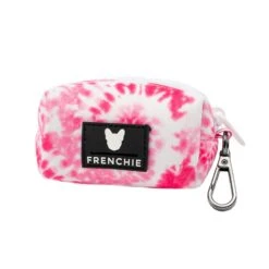Frenchie Poo Bag Holder - Pink Tie Dye
