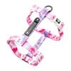 Frenchie Strap Harness - Pink Tie Dye -Bandana Buddy Shop frenchie strap harness pink tie dye