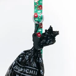 Frenchie Waste Holder -Bandana Buddy Shop frenchie waste holder black with bag