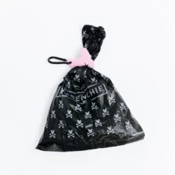 Frenchie Waste Holder -Bandana Buddy Shop frenchie waste holder pink example