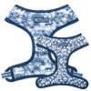 Frenchie Duo Reversible Harness - Toile- Blue -Bandana Buddy Shop reversibleharness